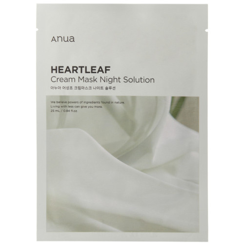 Anua Heartleaf Cream Sheet Mask Night Solution 25ml