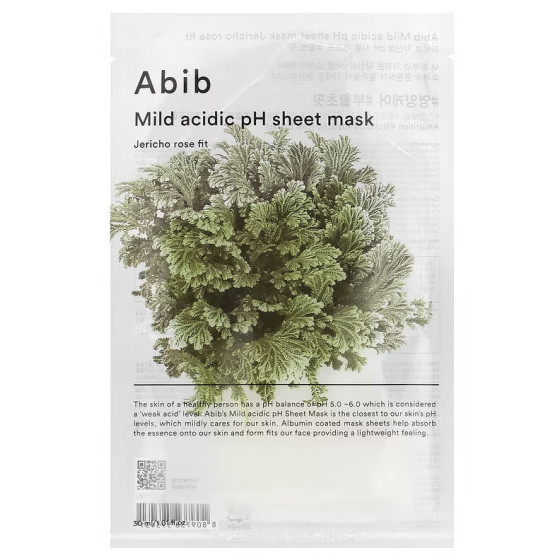 Abib Mild Acidic pH Sheet Mask Jericho Rose Fit 30ml