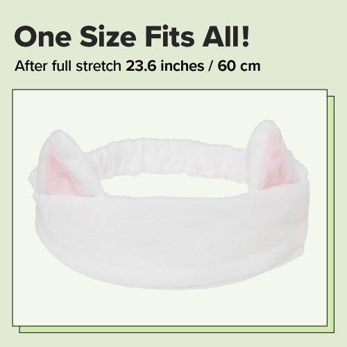 I Dew Care White Cat Headband