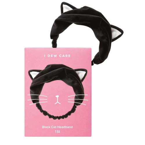 I Dew Care Black Cat Headband