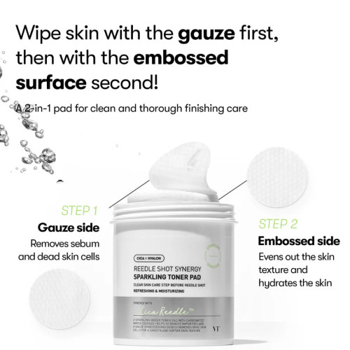 VT Cosmetics Reedle Shot Synergy Sparkling Toner Pad 200ml