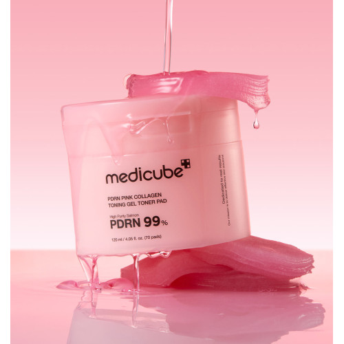Medicube PDRN Pink Collagen Toning Gel Toner Pad 70ks