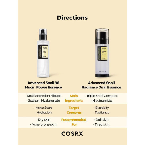 COSRX Advanced Snail Radiance Dual Essence 80ml