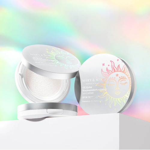 Mary & May Vegan Niacinamide Panthenol Sun Cushion Spf50+ Pa++++ 25g