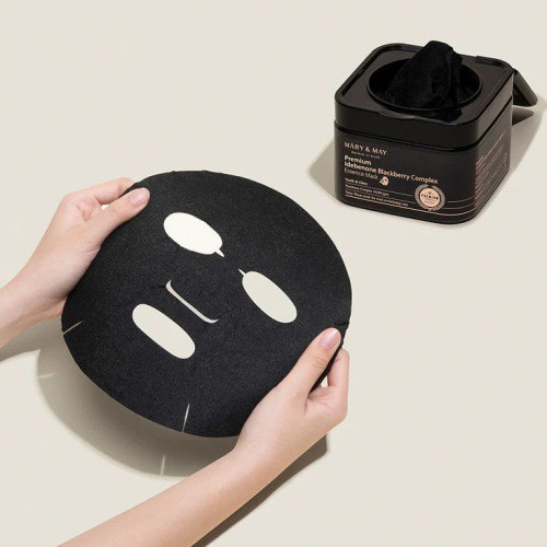 Mary & May Premium Idebenon Blackberry Complex Essence Mask (20ea)