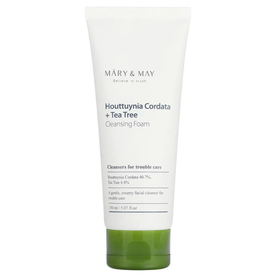Mary & May Houttuynia Cordata + Tea Tree Cleansing Foam 150ml